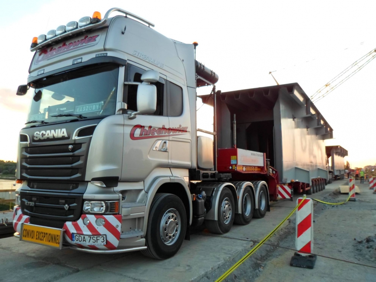 Transport wielkogabarytowych elementów stalowych na trasach krajowych